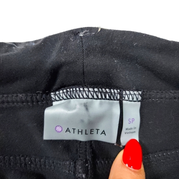 Athleta Midrise Stretch Pants Size Small Black - Picture 2 of 4
